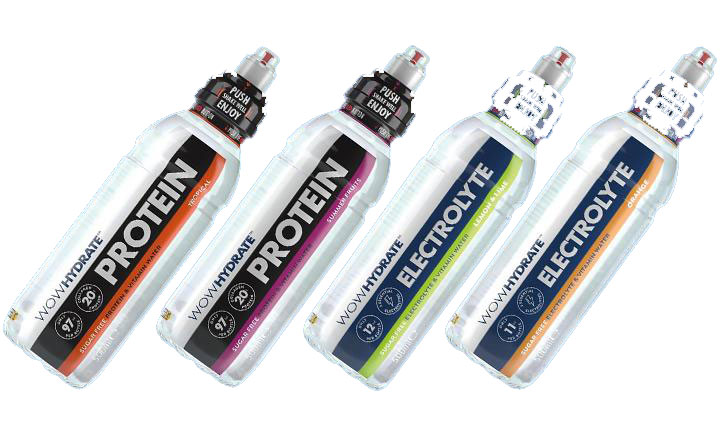 electrolyte waters protein drinks wow hydrate